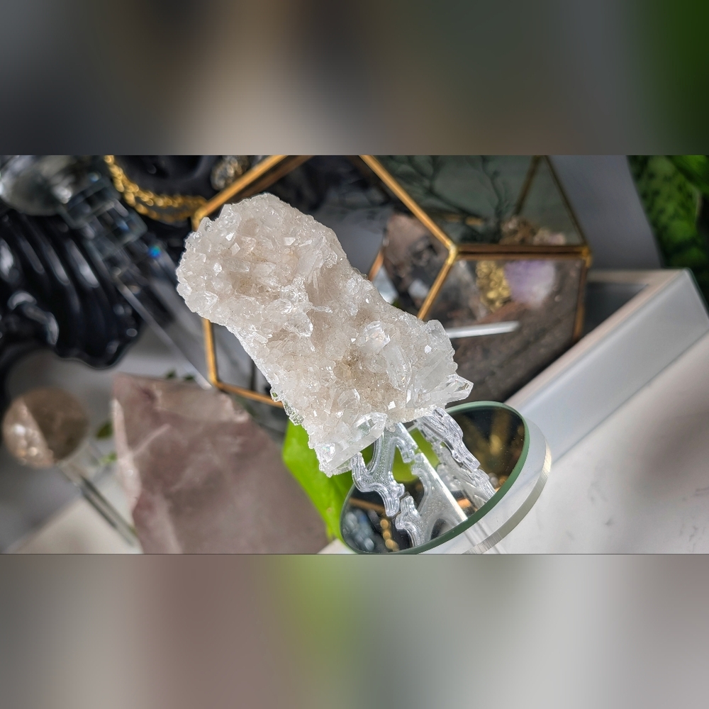 Clear Quartz Crystal Cluster